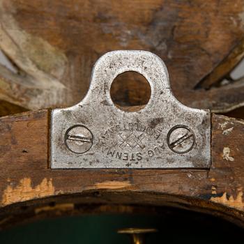 A 20th-century cartel wall clock Linderoth Stockholm.