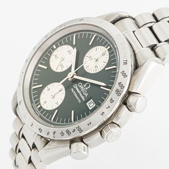 Omega, Speedmaster, Date, "Green Dial", armbandsur kronograf, 39 mm.