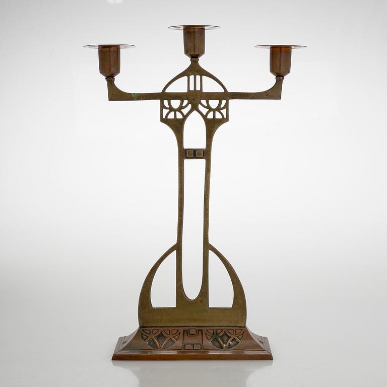 Candelabrum, WMF (Württembergische Metallwarenfabrik), early 20th century.