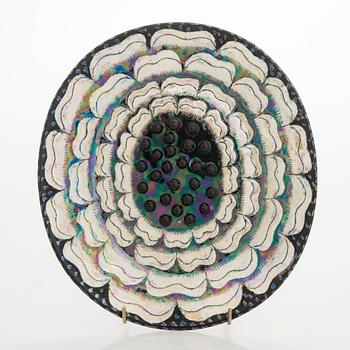 Birger Kaipiainen, dekorationstallrik, keramik, signerad Kaipiainen Arabia.