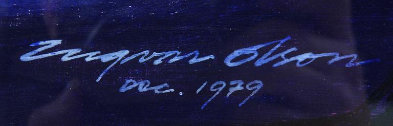 INGVAR OLSSON, blandteknik, sign.