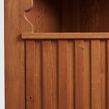 Axel Einar Hjorth, an "Utö" stained pine corner cabinet, Nordiska Kompaniet 1930s.