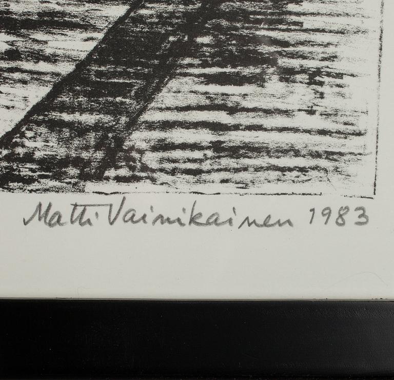 MATTI VAINIKAINEN, litografier, 2 st, signerade, numrerade 61/75 & 15/75 och daterade 1983.