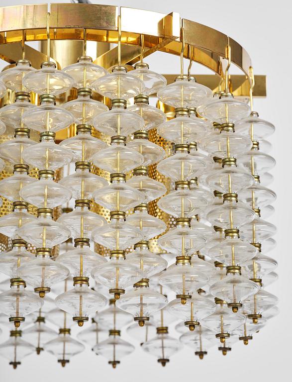 Hans-Agne Jakobsson, an "Estrella" ceiling lamp model "T 580", Hans-Agne Jakobsson AB, Markaryd, 1960s-70s.