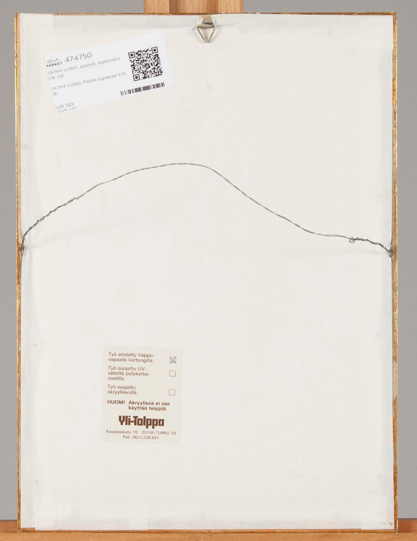 KATHY LONG, pastell, signerad K.K.