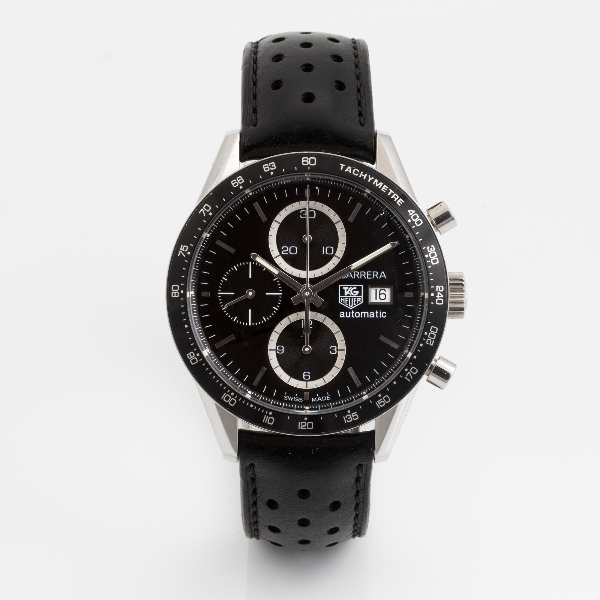 Tag Heuer, Carrera, armbandsur, kronograf, 41 mm.