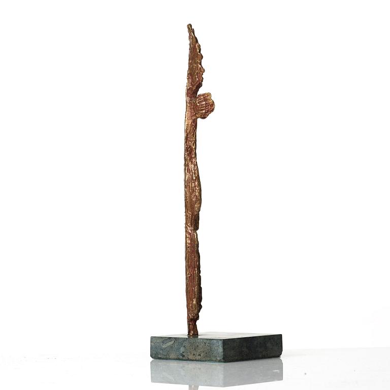 ERIC GRATE, sculpture, patinated bronze, signed, foundry mark H Bergman cire perdue.