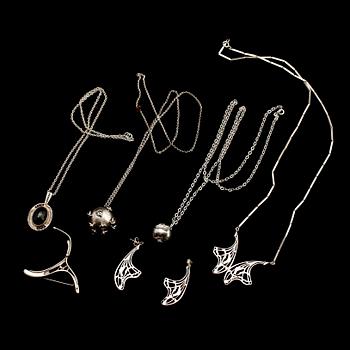 SMYCKEN, silver, bla collier och garnityr, bla Kautokeino.