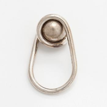 Bent Knudsen, sormus, sterlinghopeaa, Tanska.