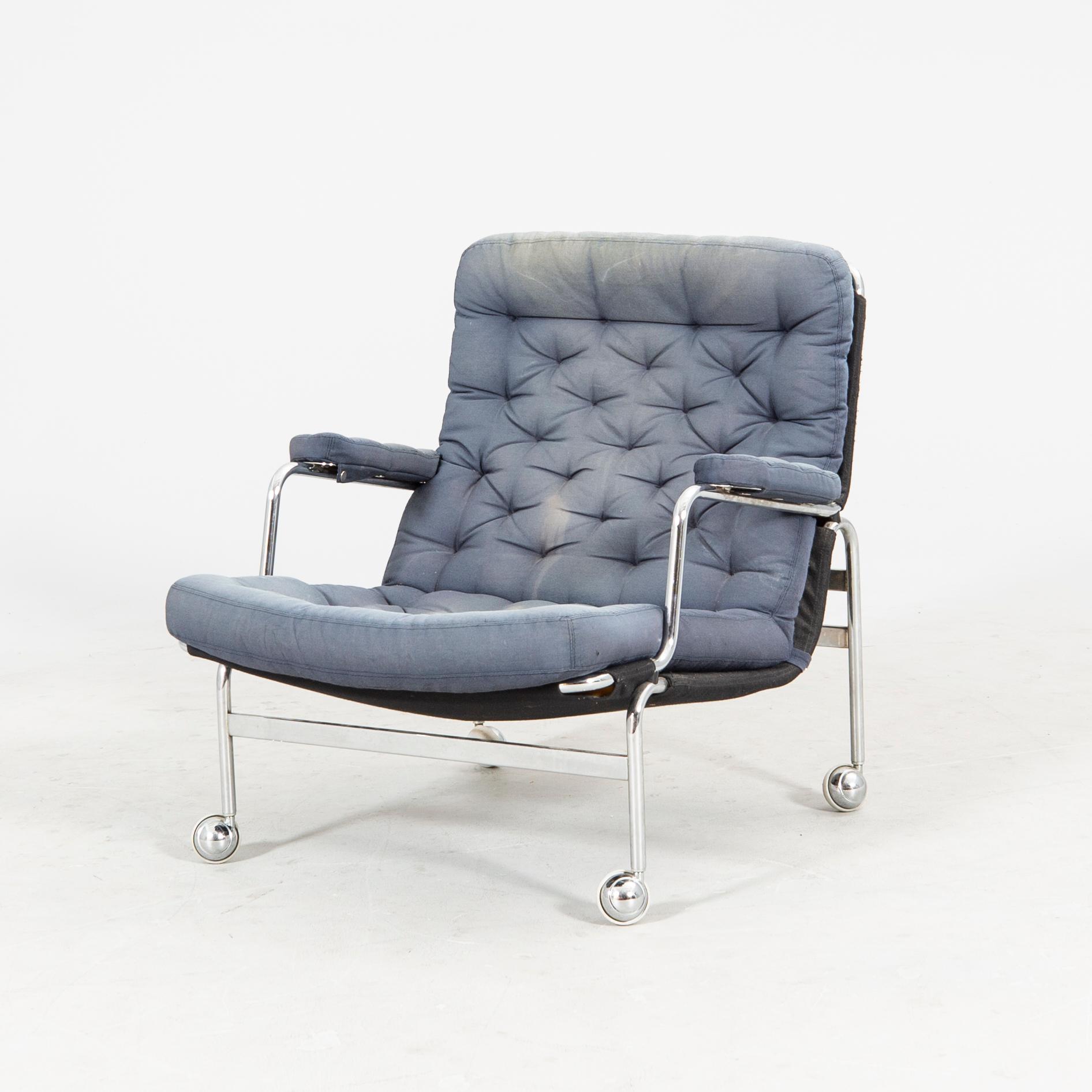 A Bruno Mathsson "Karin" easy chair for DUX alter part of the 20th century.