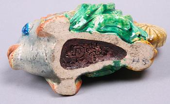 FIGURIN, stengods, Gunnar Nylund, Rörstrand. Sign.