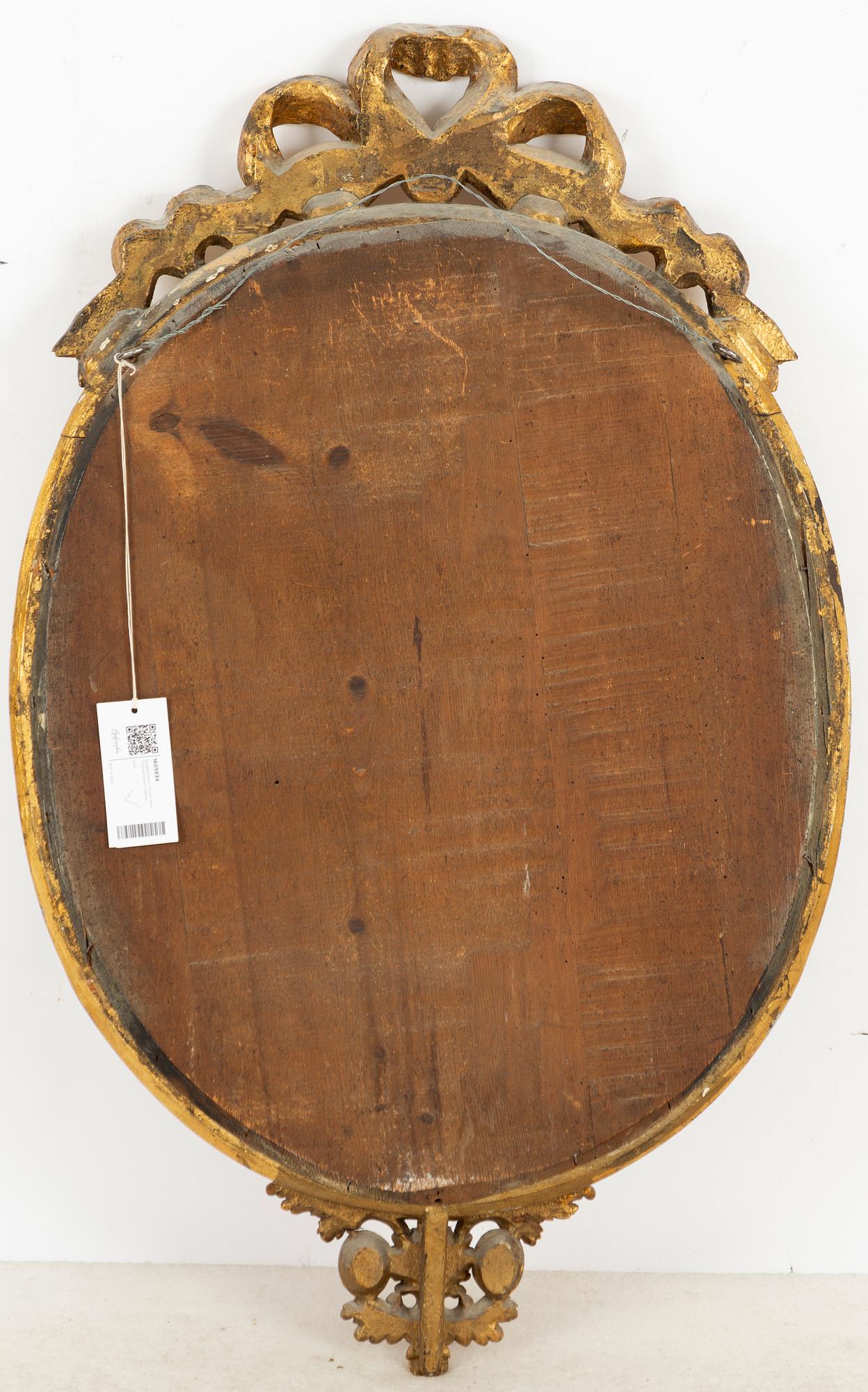 A mirror wall sconce, Gustavian, late 18th Century.