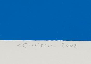 KG NILSON, färgserigrafi, signerad 2002 och numrerad HC.