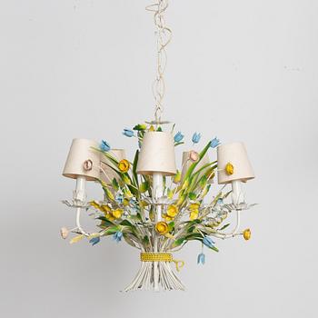 A ceiling lamp, probably Italy. Second half of the 20th Century.