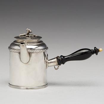 Jonas Thomasson Ronander, mjölkkanna, silver Stockholm 1769. Gustaviansk.