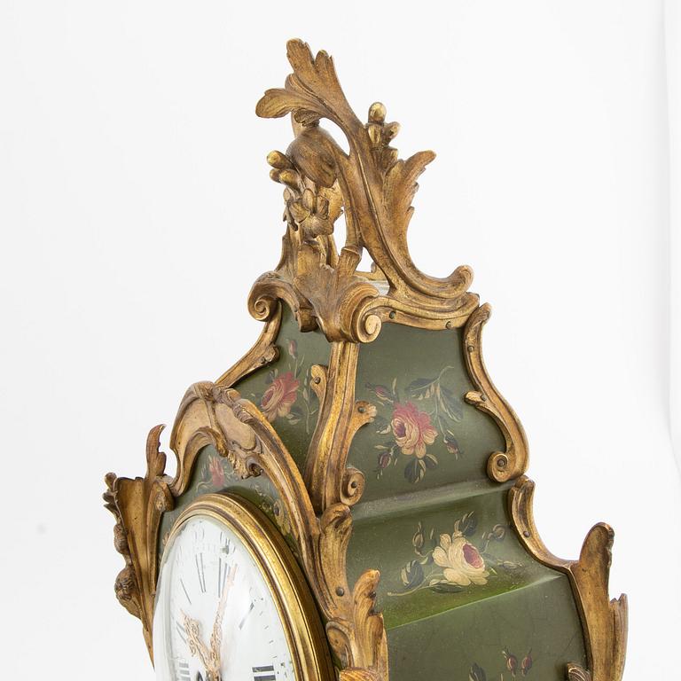 Console clock Louis XV style, first half of the 20th century.