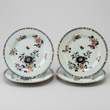 A set of six plates, 18th century, China.