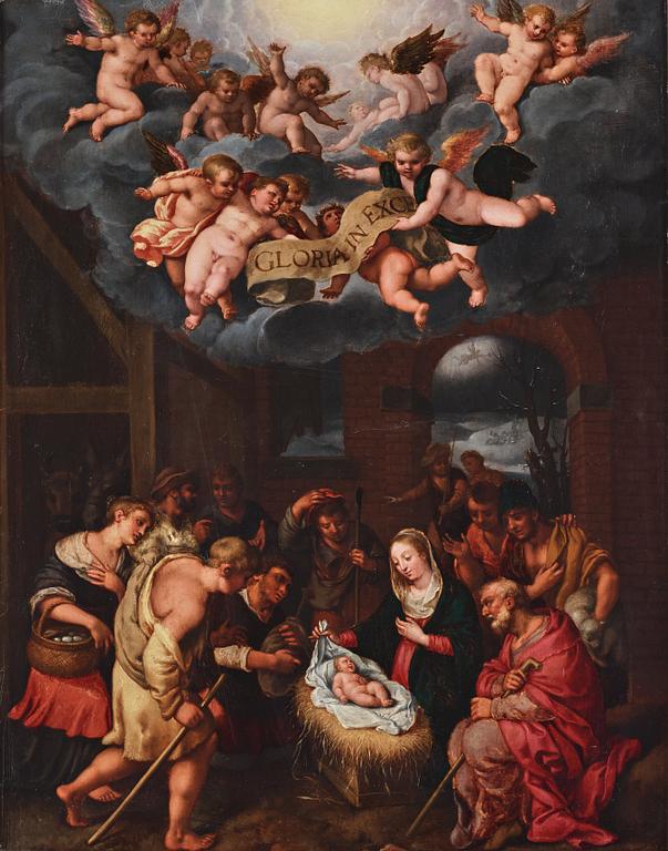 Abraham Bloemaert circle of, "Gloria in excelsio deo".