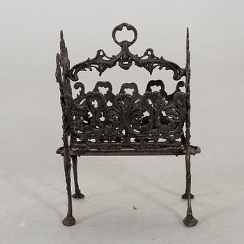 A cast iron newspaper stand, first half of the 20th century.