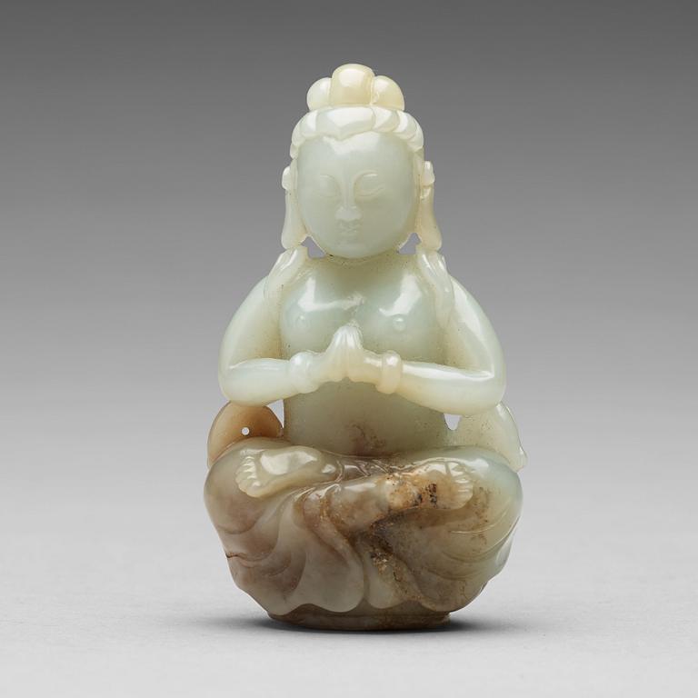 FIGURIN, nefrit. Kina, 1900-tal.