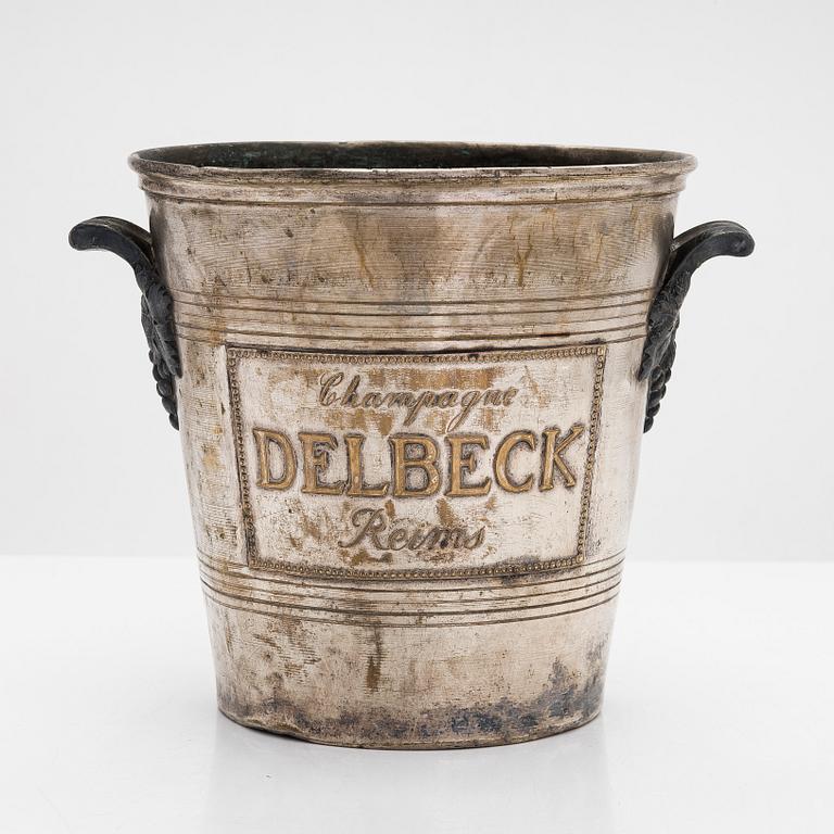 A Champagne cooler bucket, Delbeck.