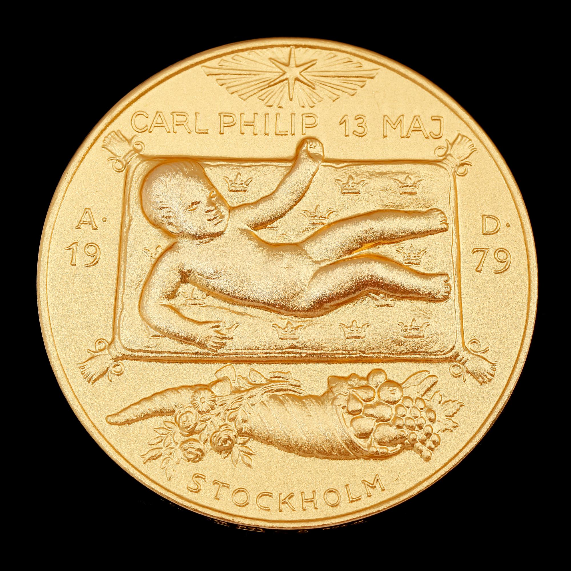 MINNESMYNT, 18 k, Sporrong, 1979. Vikt ca 56 g.