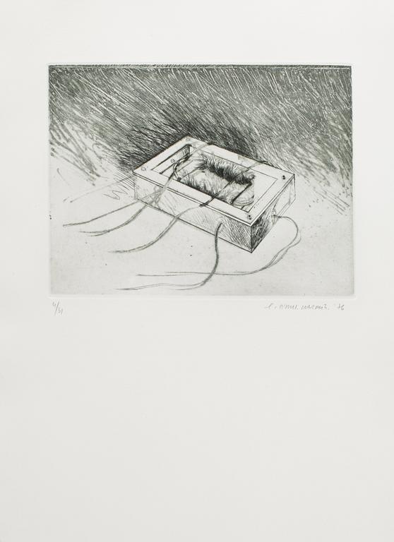 GERARD TITUS-CARMEL, mapp med 10 etsningar, sign o dat 1976, numr, 4/31.