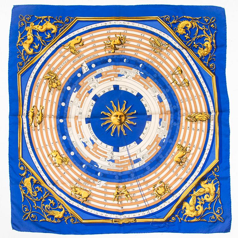 Hermès, scarf, "Dies et Hore"/"Astrologie".