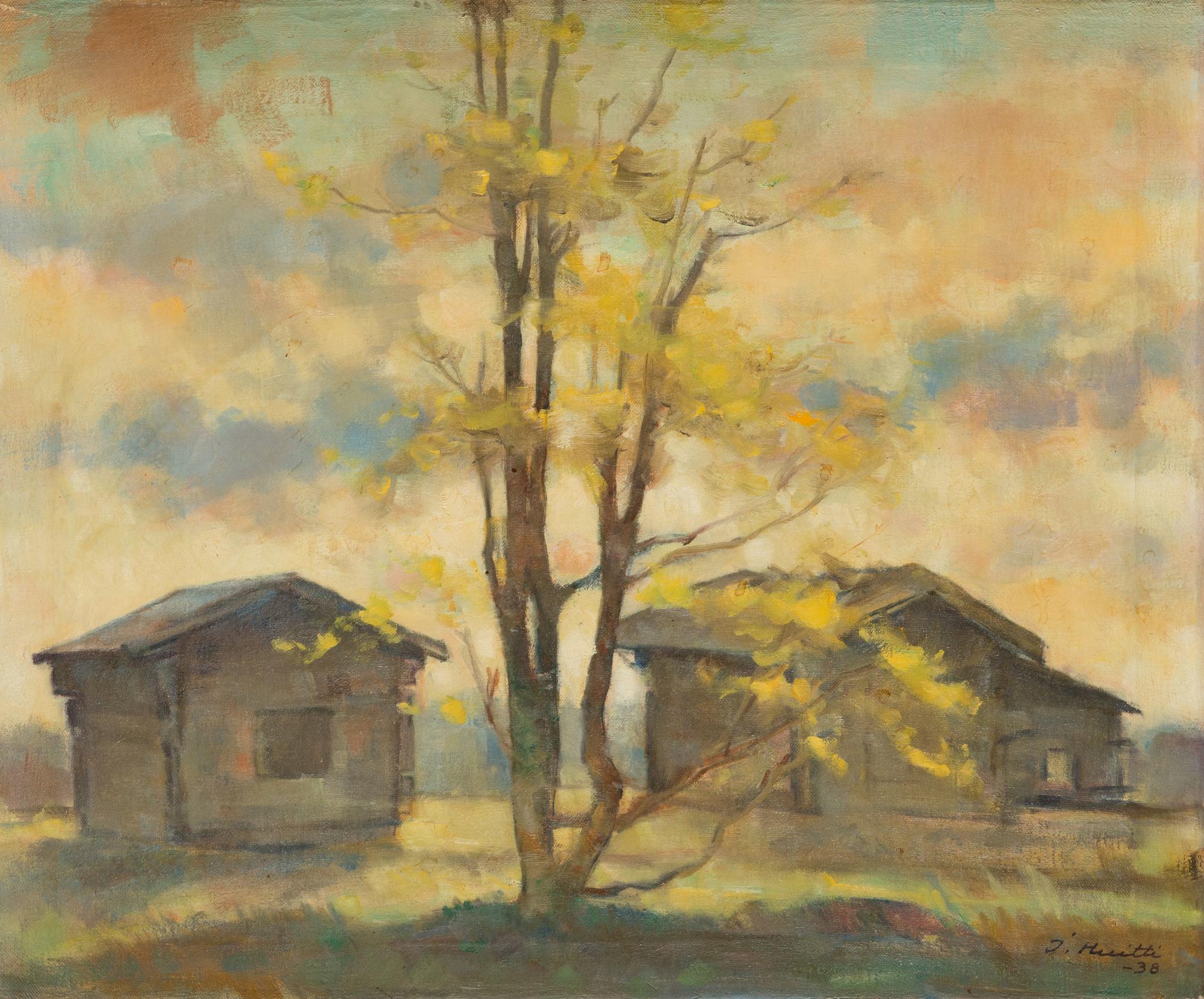 Ilmari Huitti, oil on canvas, signed and dated-38.