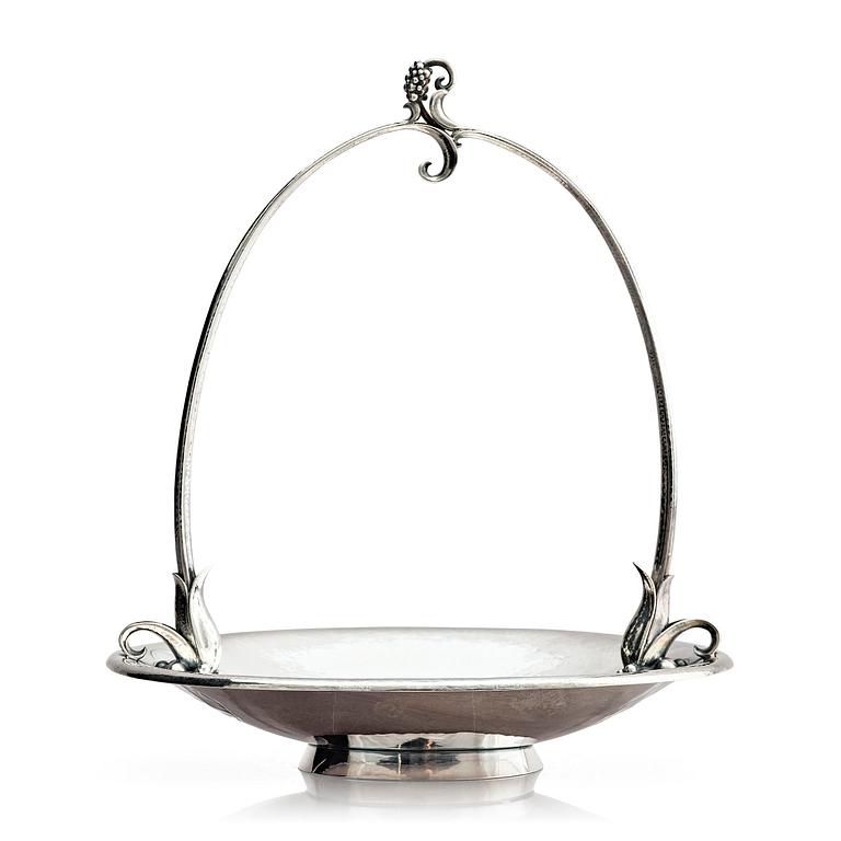 Georg Jensen, a sterling silver bowl, model no 543, design by Harald Nielsen, Copenhagen after 1945.