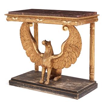 33. A Swedish Empire console table, Stockholm, first half of the 19th century.