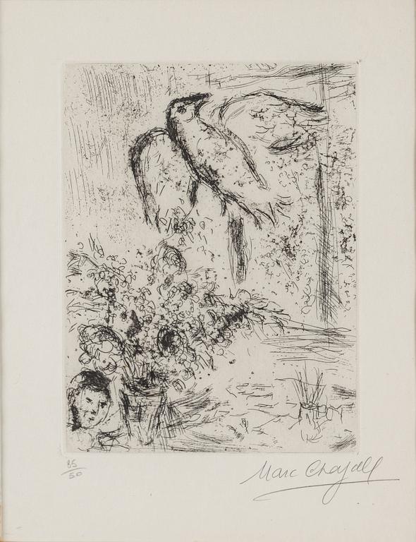 MARC CHAGALL, etsning, signerad och numrerad 35/50.