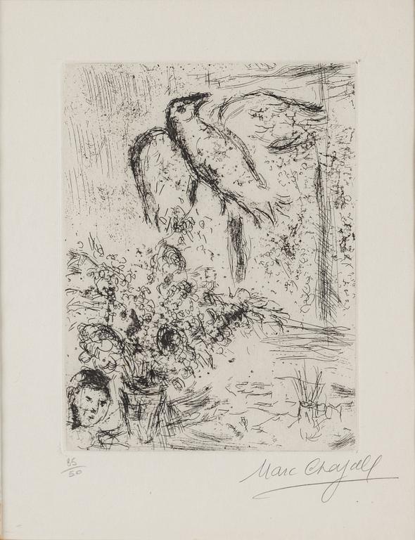 MARC CHAGALL, etching, signed and numbered 35/50.