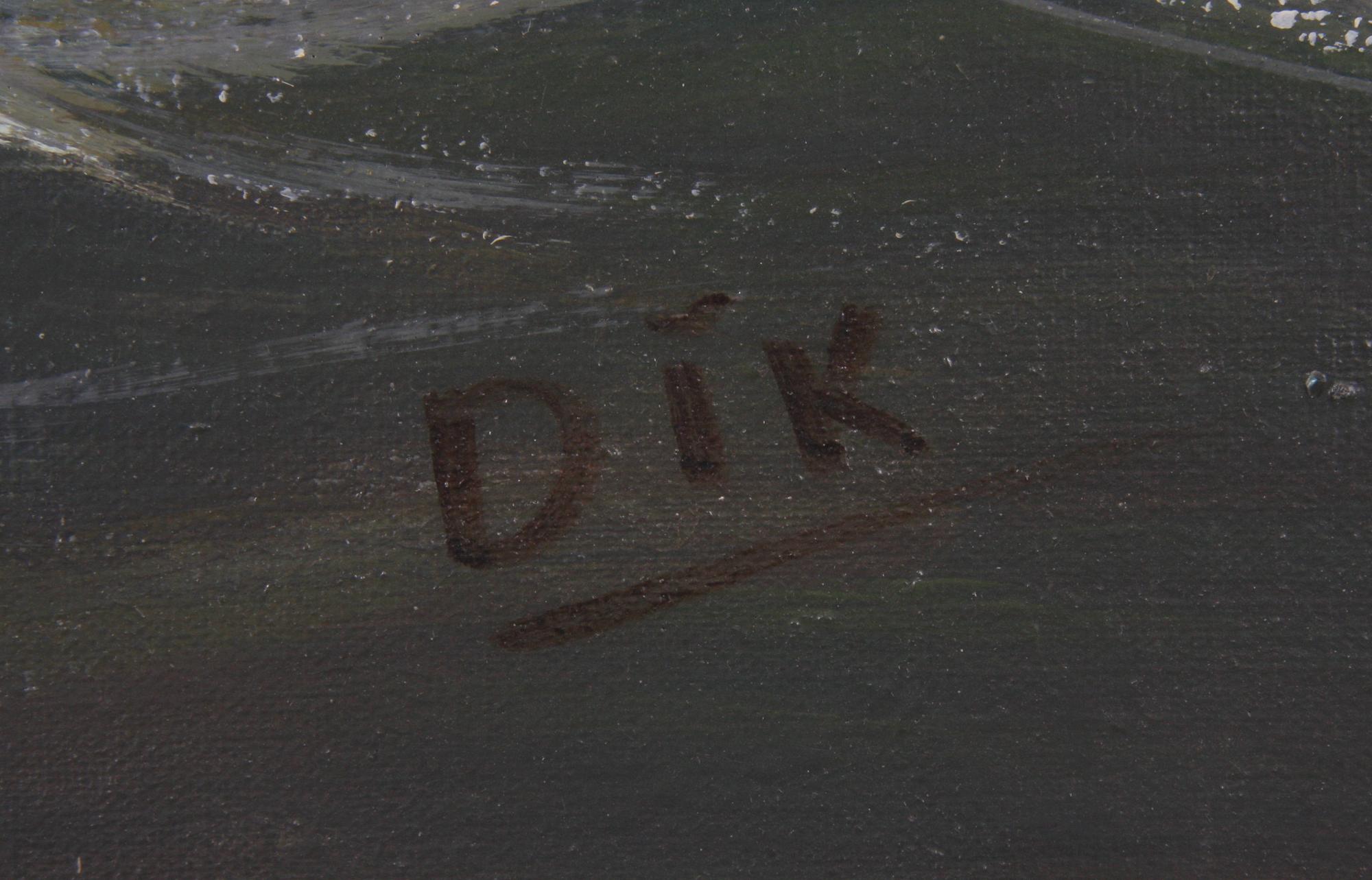 DIK, PIETER, olja på duk, signerad.