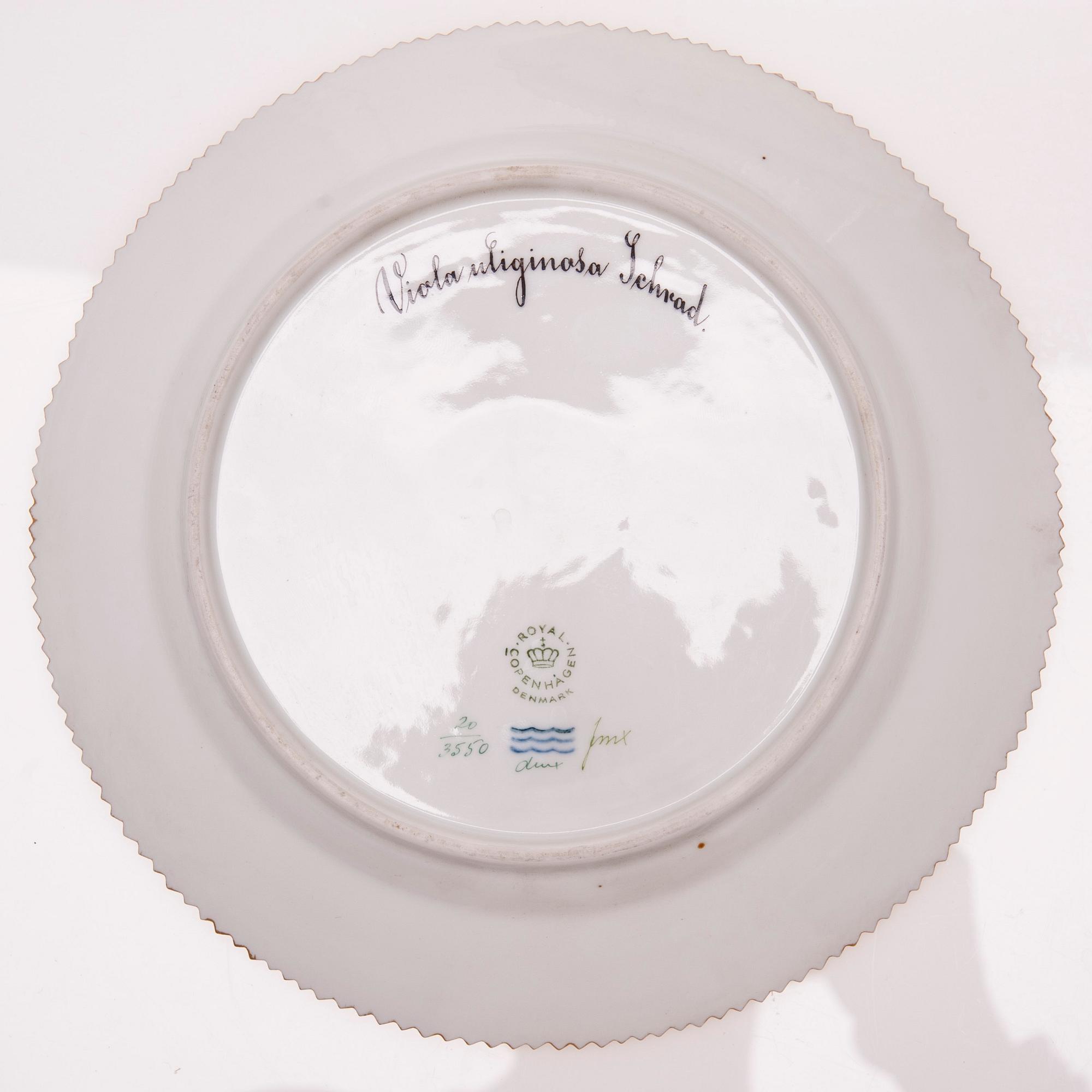FAT, 3 st, Flora Danica, Royal Copenhagen 1963.