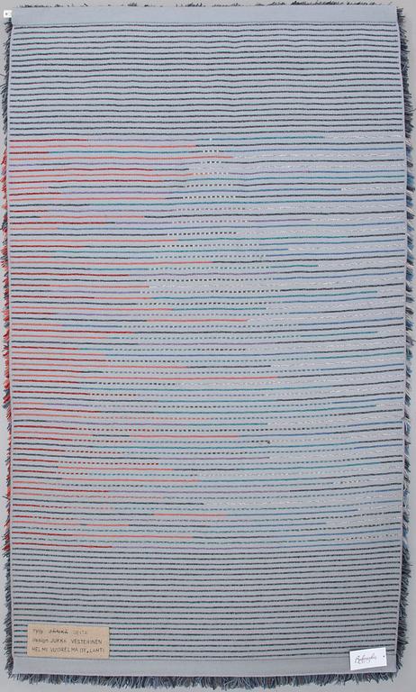 JUKKA VESTERINEN, rya, modell för Helmi Vuorelma Oy, Lahtis. Ca 183x107 cm.