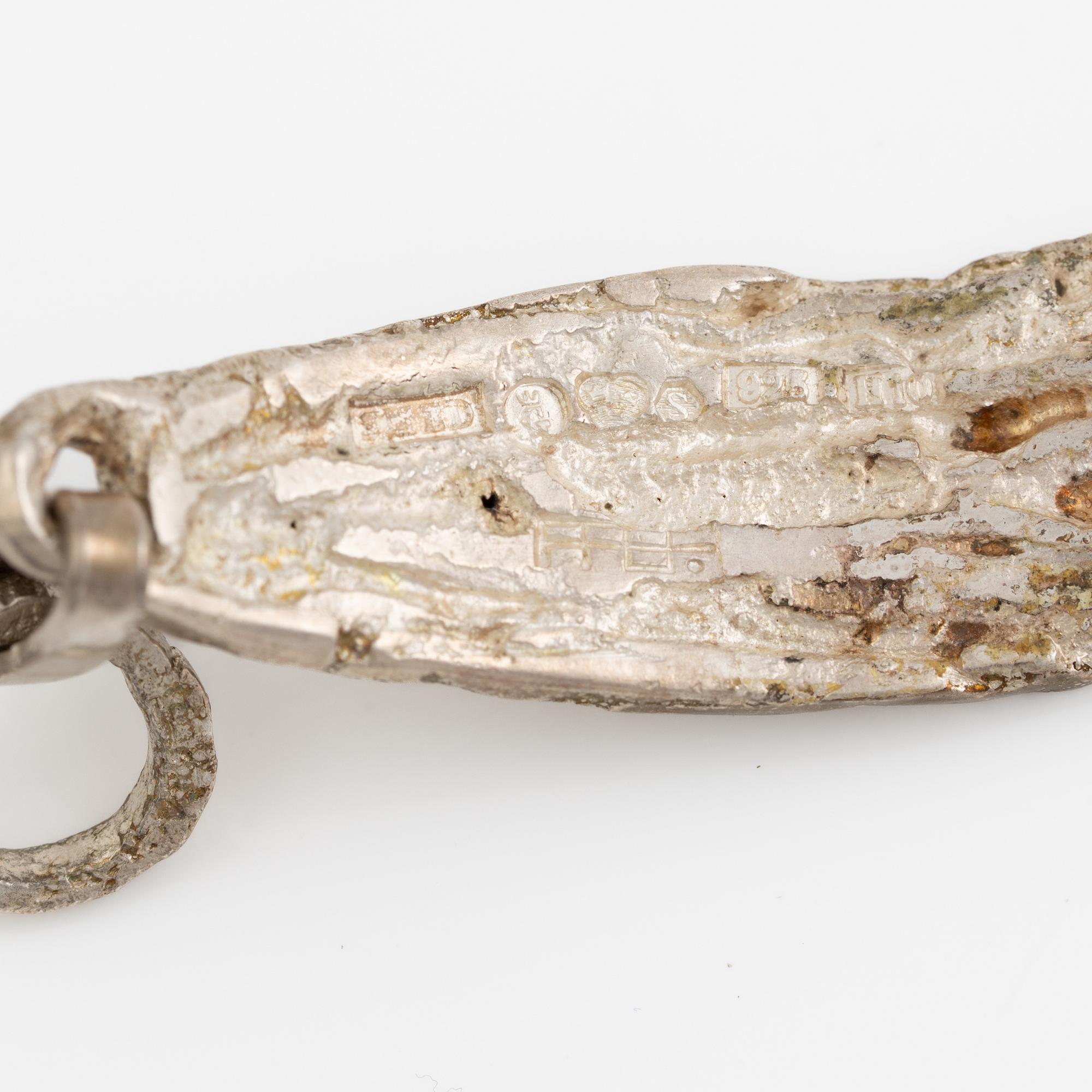 Lars Arby, two bracelets, sterling silver, Gothenburg 1982.