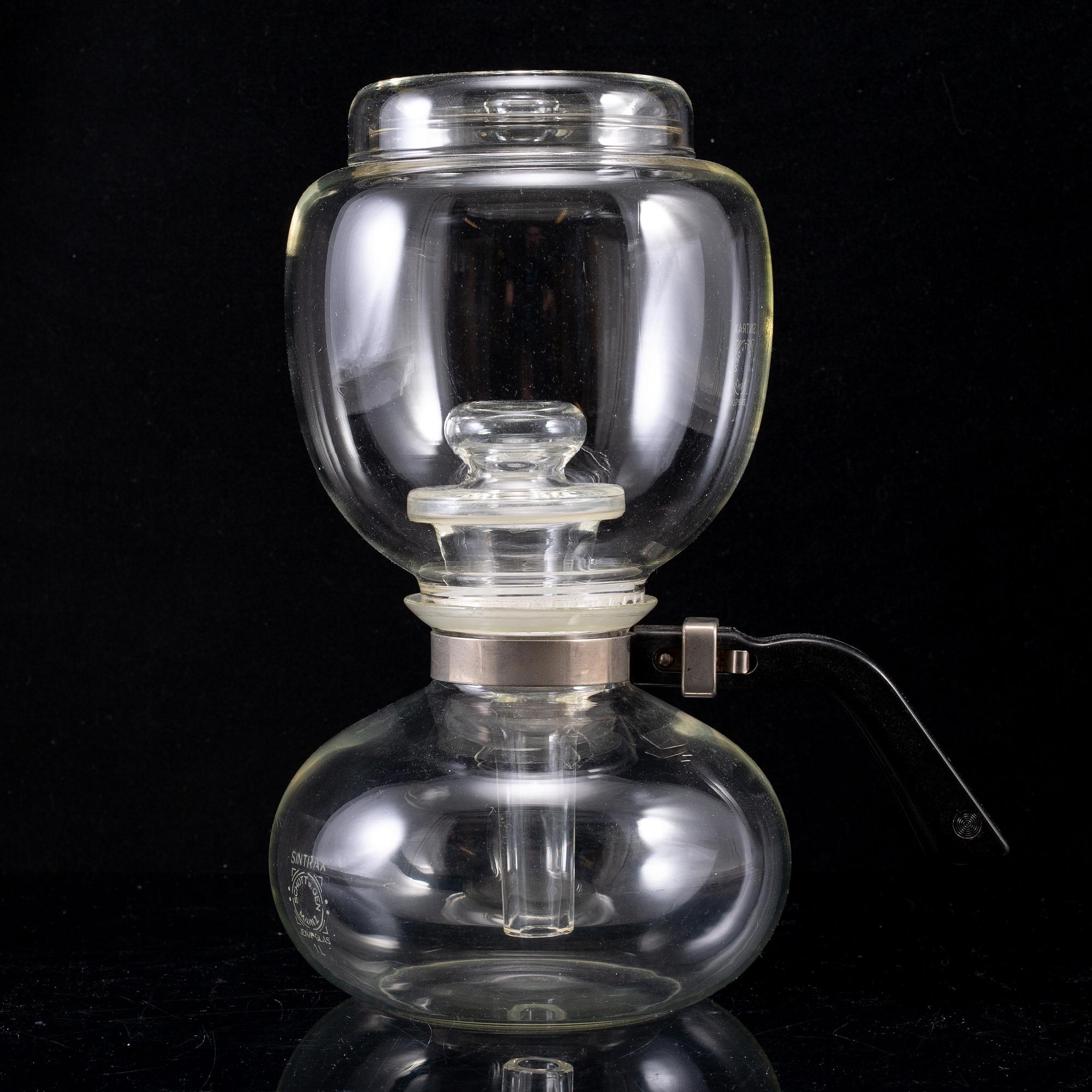 WILHELM WAGENFELD & GERHARD MARCKS, perkulator, "Sintrax", Jenaer Glaswerk, Schott & Gen, Tyskland.