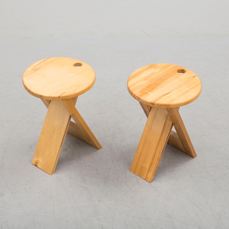 a pir of 'Suzy stools' by Adrian Reed for Princes design Works 1980-1989.