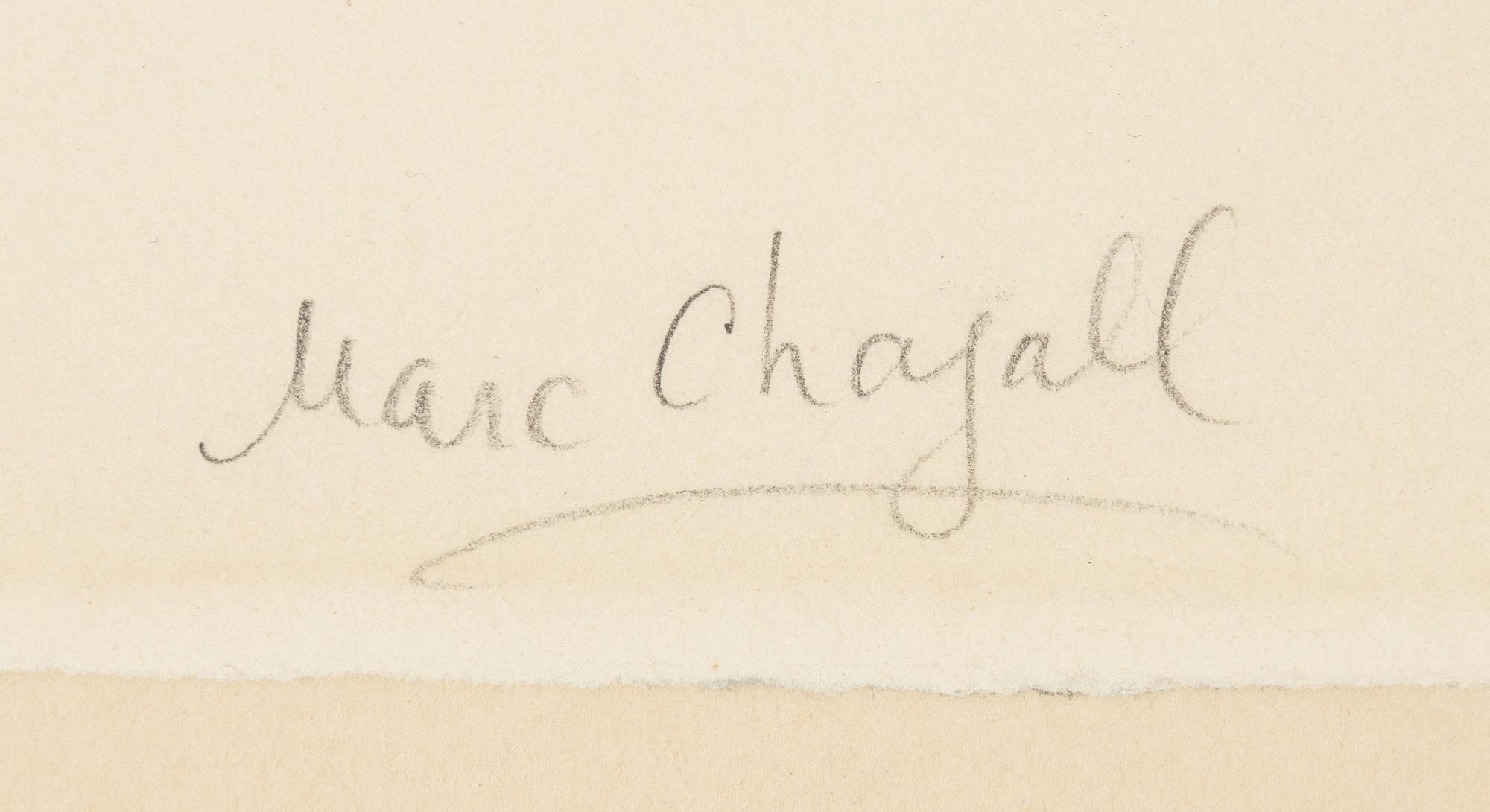 Marc Chagall, lithograph, signed and numbered 6/75.