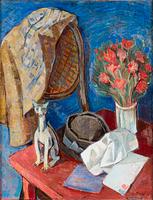 Tove Jansson, Still-life with Cat and Hat.