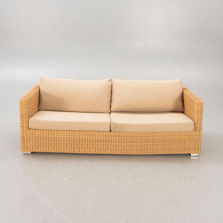 A Chester sofa by Cane Line artificial cane 21st century sofa.
