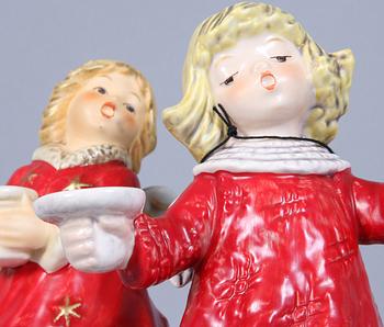 LJUSSTAKAR, 2 st, porslin, Goebel.