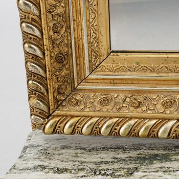 Spegel med konsolbord, 1800-talets slut.