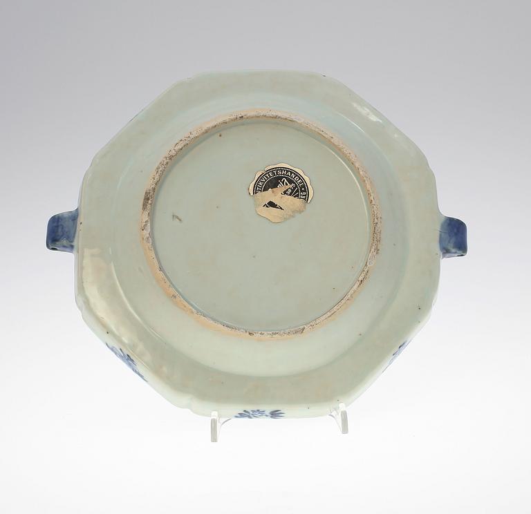 VÄRMEFAT, kompaniporslin, Qing dynastin, Qianlong, Kina, 1700-tal.