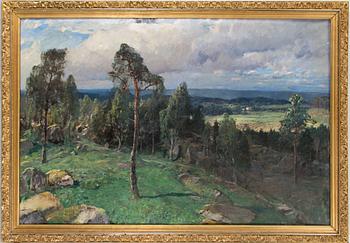 ALFRED BERGSTRÖM, oil on canvas, signed and dated 1897.