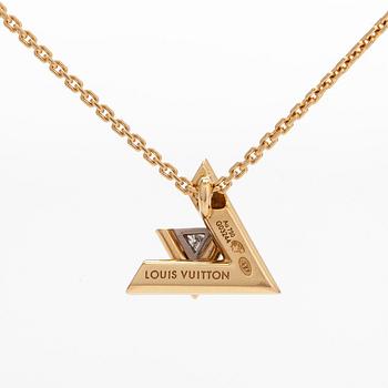 Louis Vuitton, an 18K gold and diamond 'LV Volt One' necklace.
