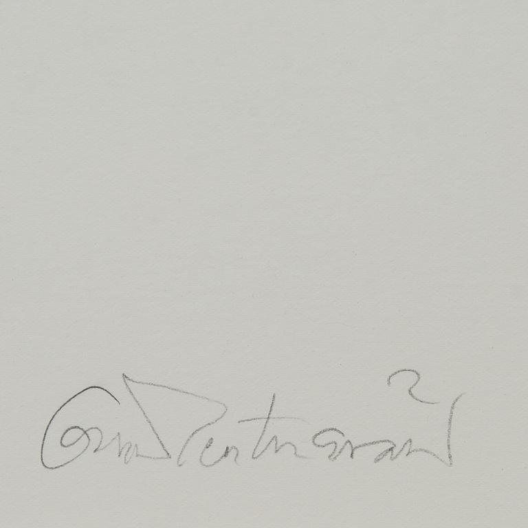 OSCAR REUTERSVÄRD, färglitografi, signerad och numrerad 190/190.