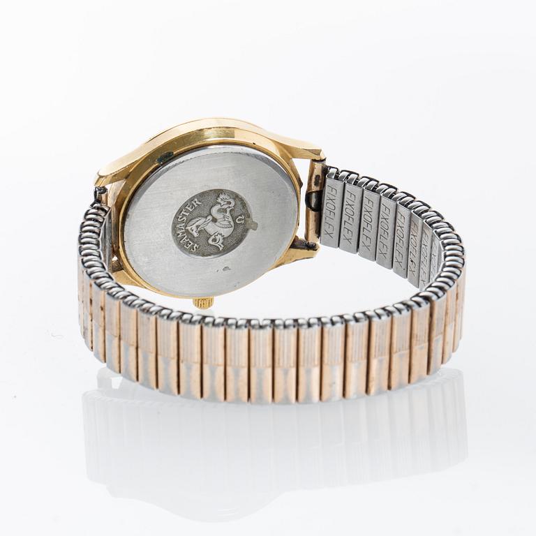 ARMBANDSUR, Omega Seamaster Quartz, gulddublé. 1990-tal.
