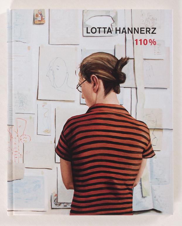 LOTTA HANNERZ, colourlitograph, signed and numbered 1/50. Signed book included in lot.